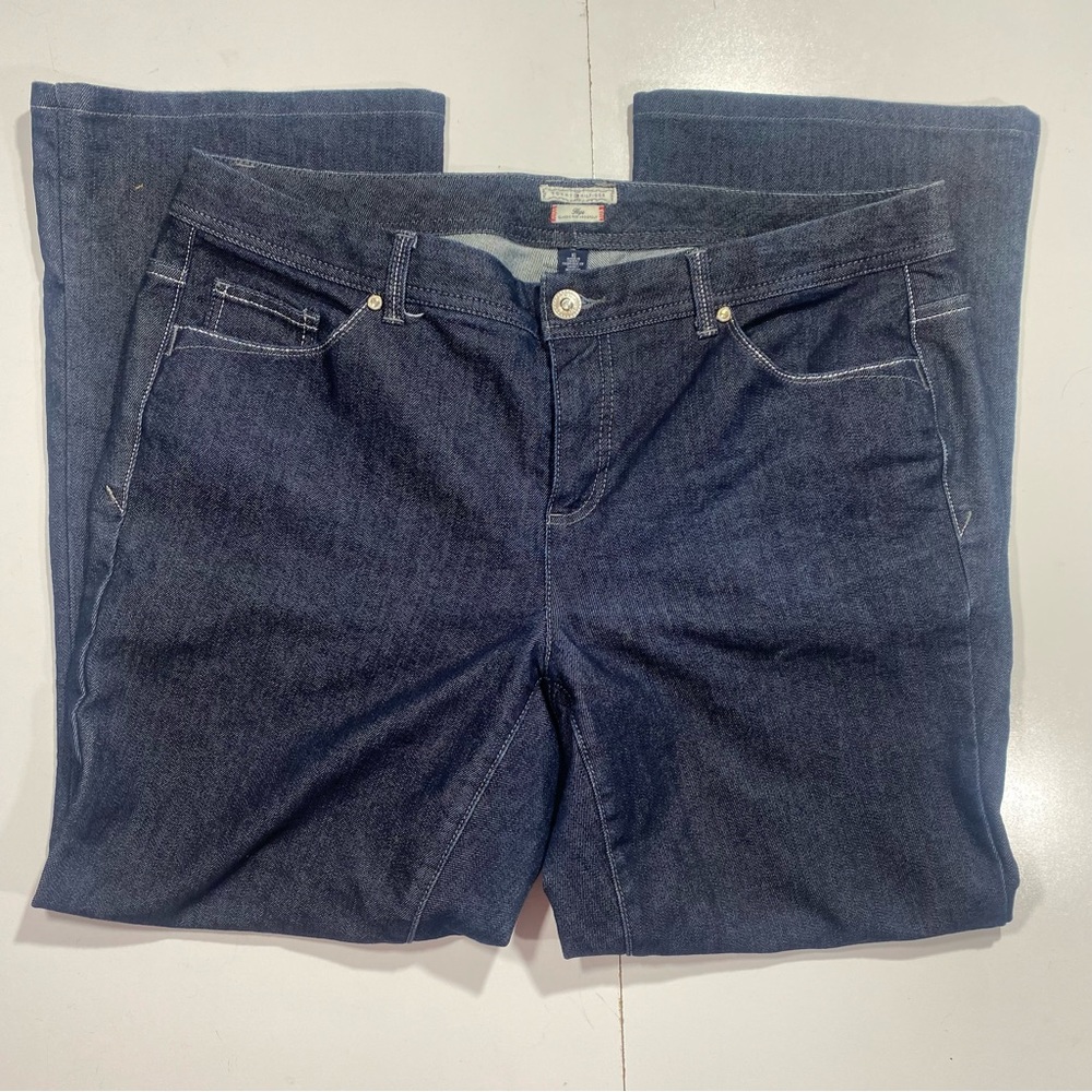 Tommy Hilfiger Hope Classic Rise & Bootcut Embroidered Back Pocket Jeans Size 16